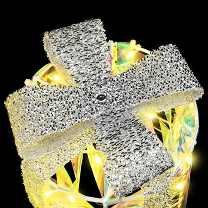 Decorazione Scatola Regalo con 60 LED 3 pcs 20 x 20 x 20 cm PET