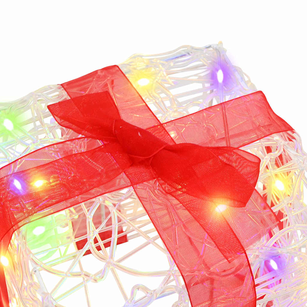 Scatola Regalo 3 pcs Multicolore 20 x 20 x 20 cm Acrilico | homemem39