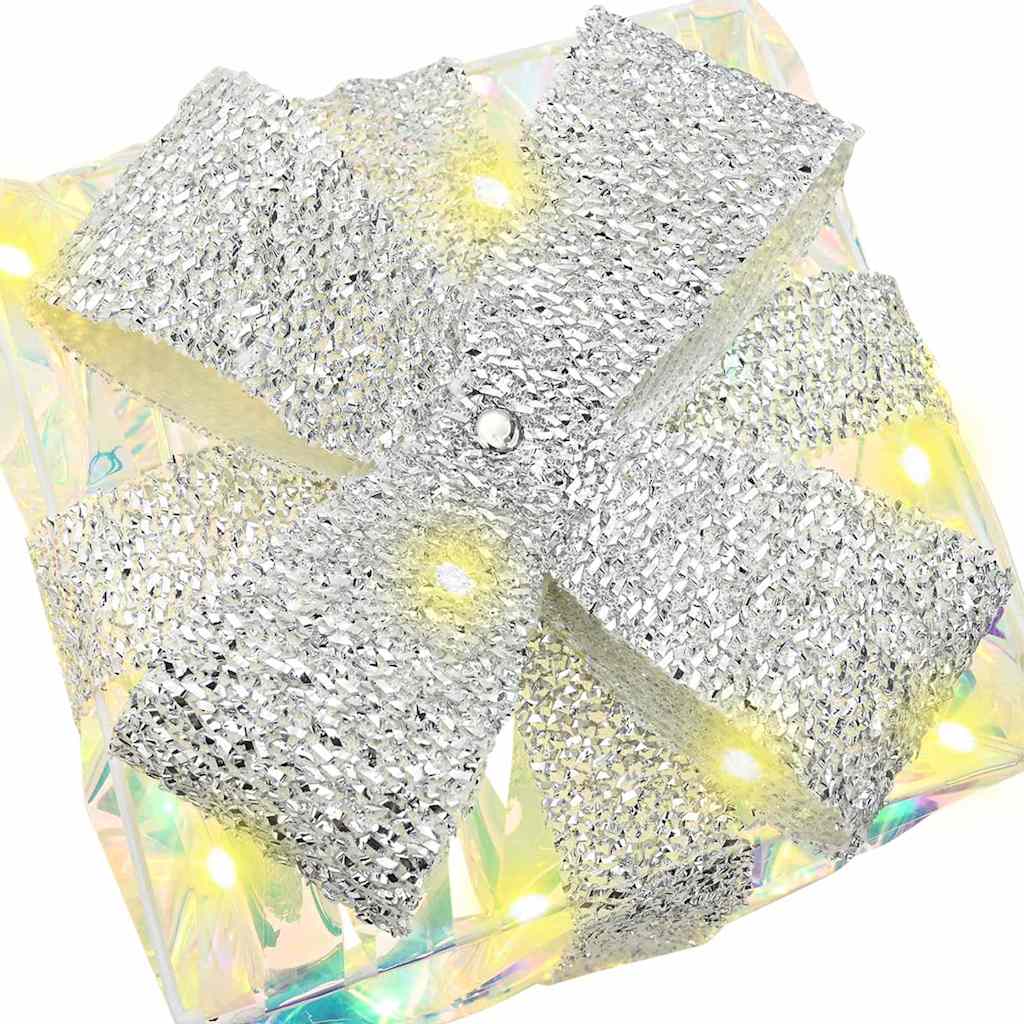 Scatola Regalo 3 pcs Bianco caldo 20 x 20 x 20 cm PET | homemem39