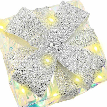 Scatola Regalo 3 pcs Bianco caldo 20 x 20 x 20 cm PET | homemem39
