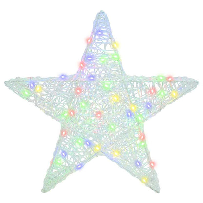 Stella 3D con 50 LED Multicolore 55 x 53.5 x 10 cm Acrilico | homemem39