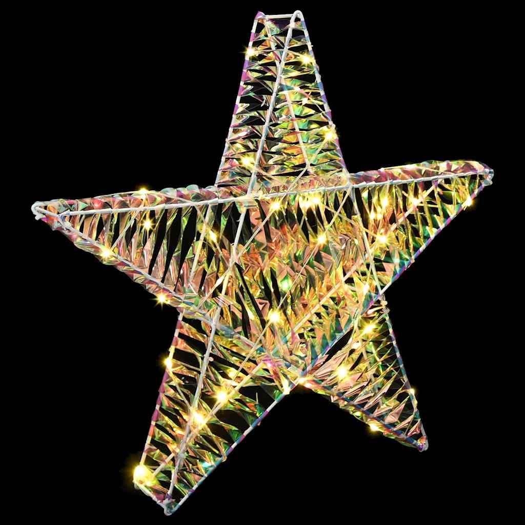 Stella 3D con 50 LED Bianco caldo 55 x 52.5 x 9 cm PET | homemem39