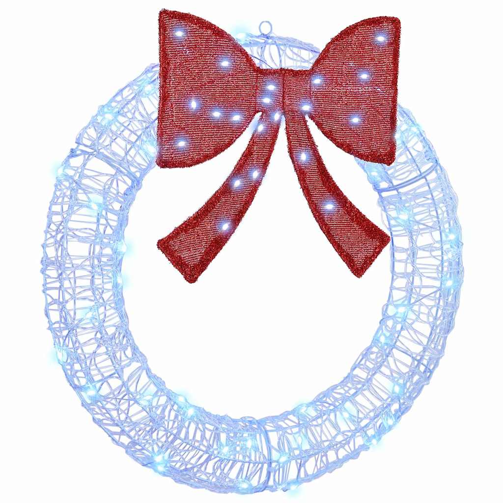 Corona con 60 LED Blu 76 x 76 x 8,5 cm Acrilico | homemem39