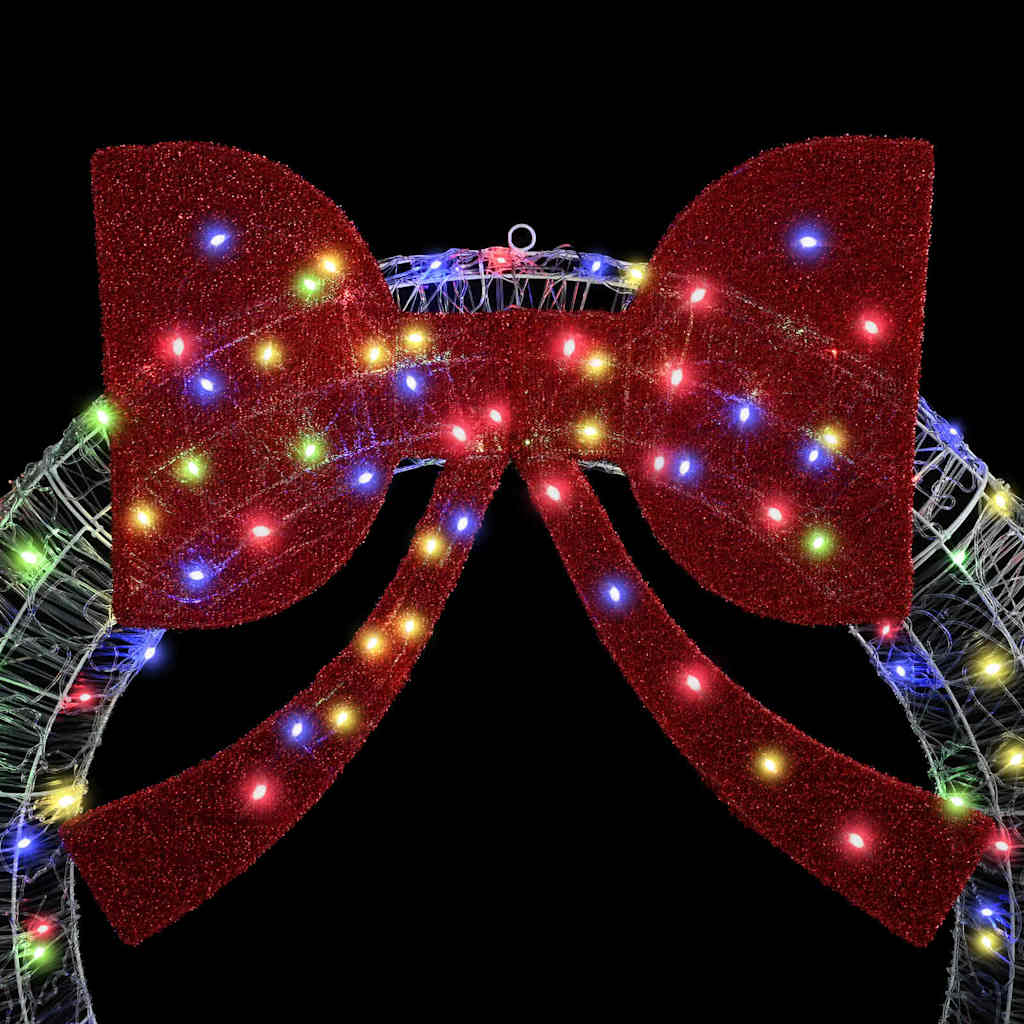 Corona con 80 LED Multicolore 92 x 9.5 x 92 cm Acrilico