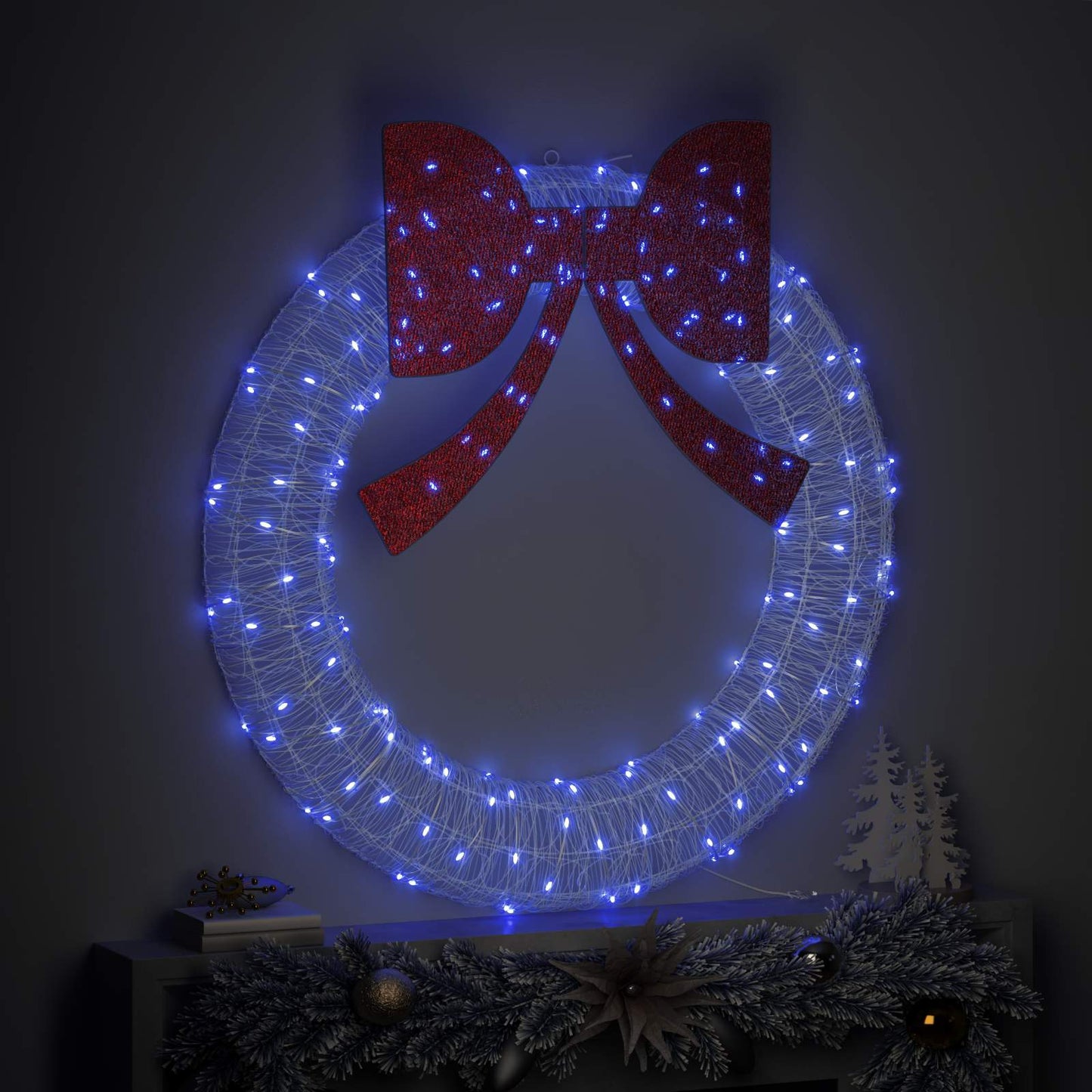 Ghirlanda con 150 LED Blu 120 cm Acrilico | homemem39