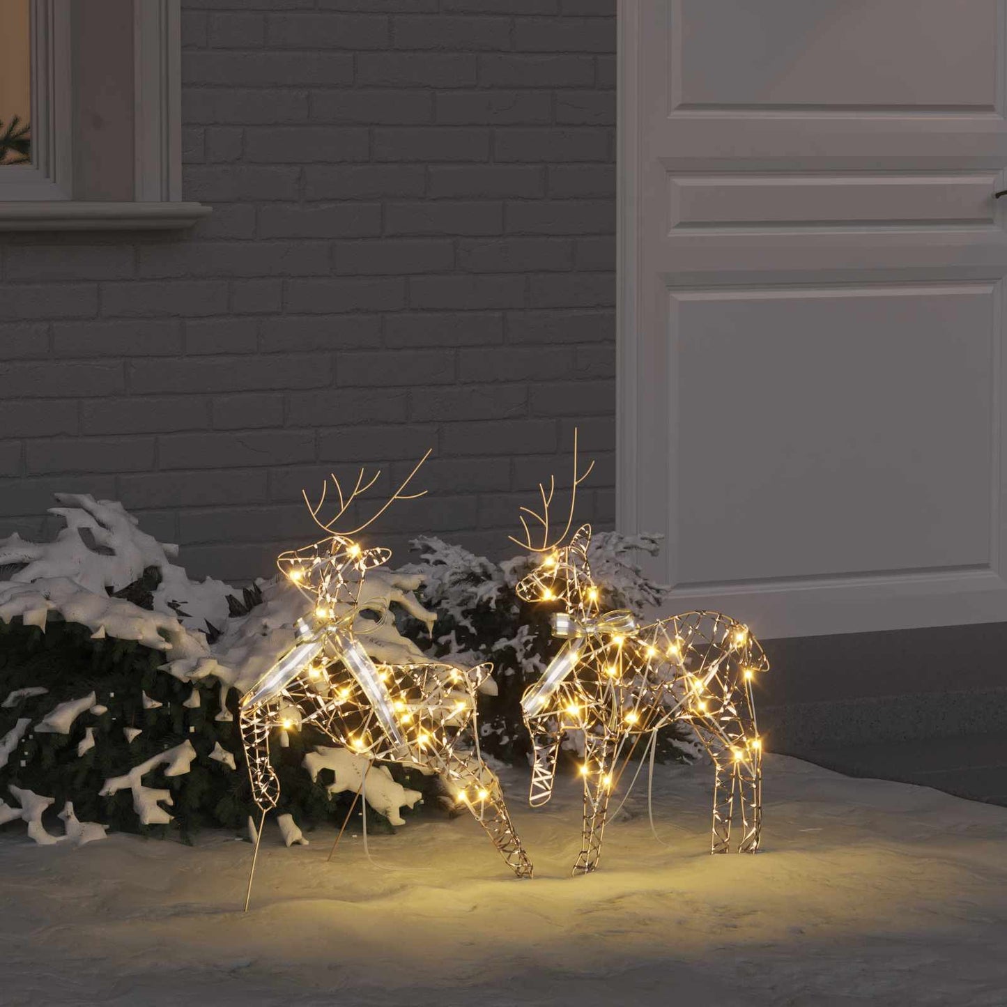 Renne LED con 40 LED 2 pcs Bianco caldo PET | homemem39