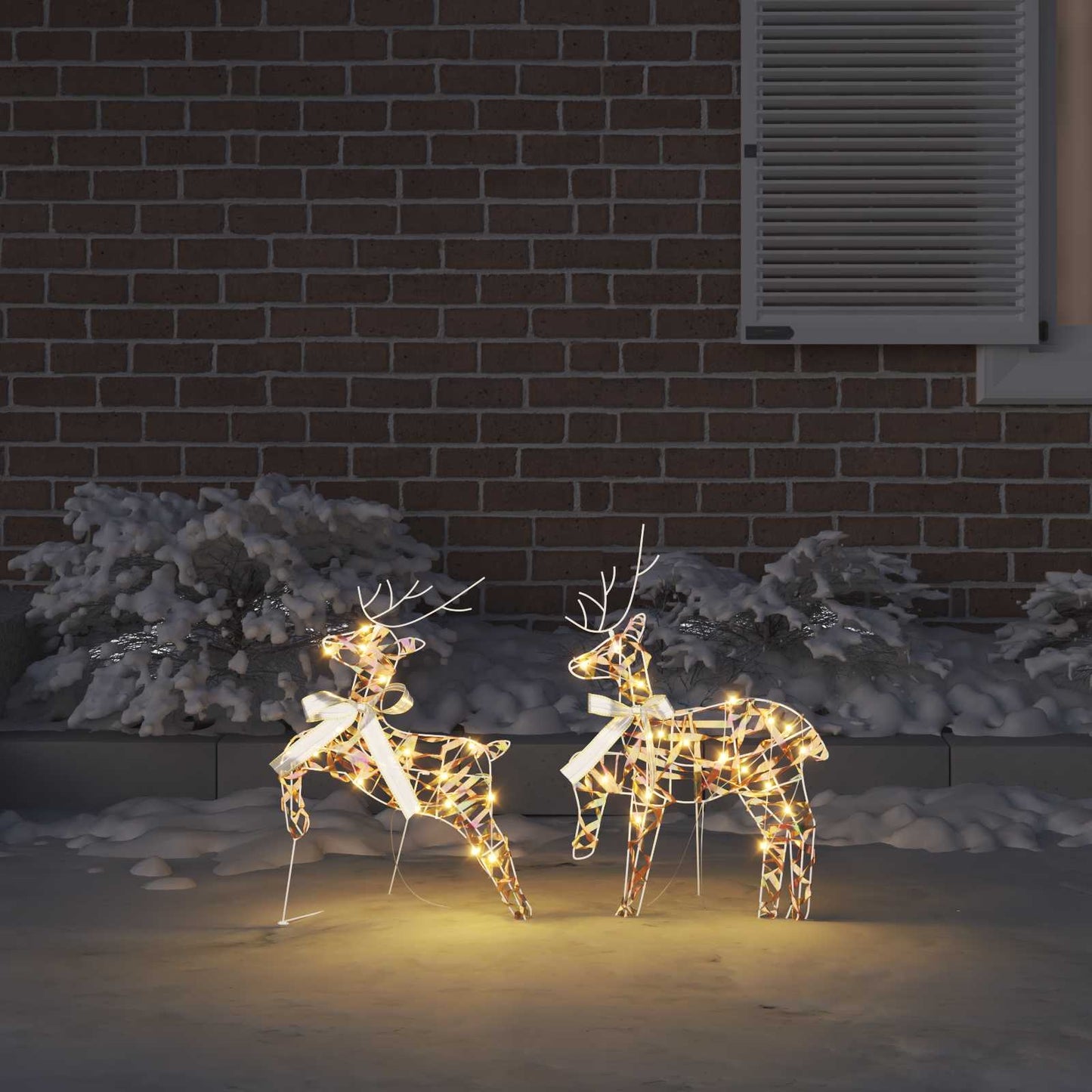 Renne LED con 40 LED 2 pcs Bianco caldo PET | homemem39