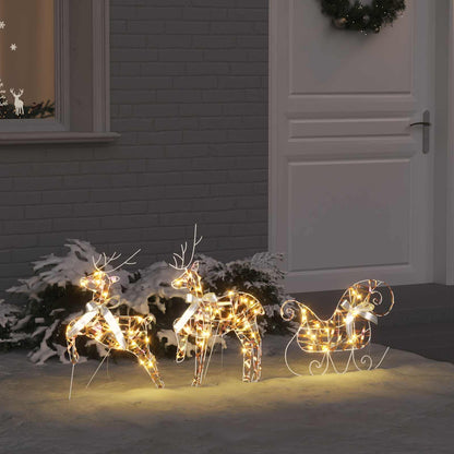 Renne LED con 60 LED 3 pcs Bianco caldo PET | homemem39