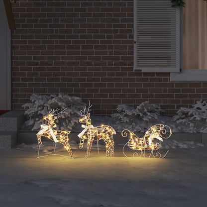Renne LED con 60 LED 3 pcs Bianco caldo PET | homemem39