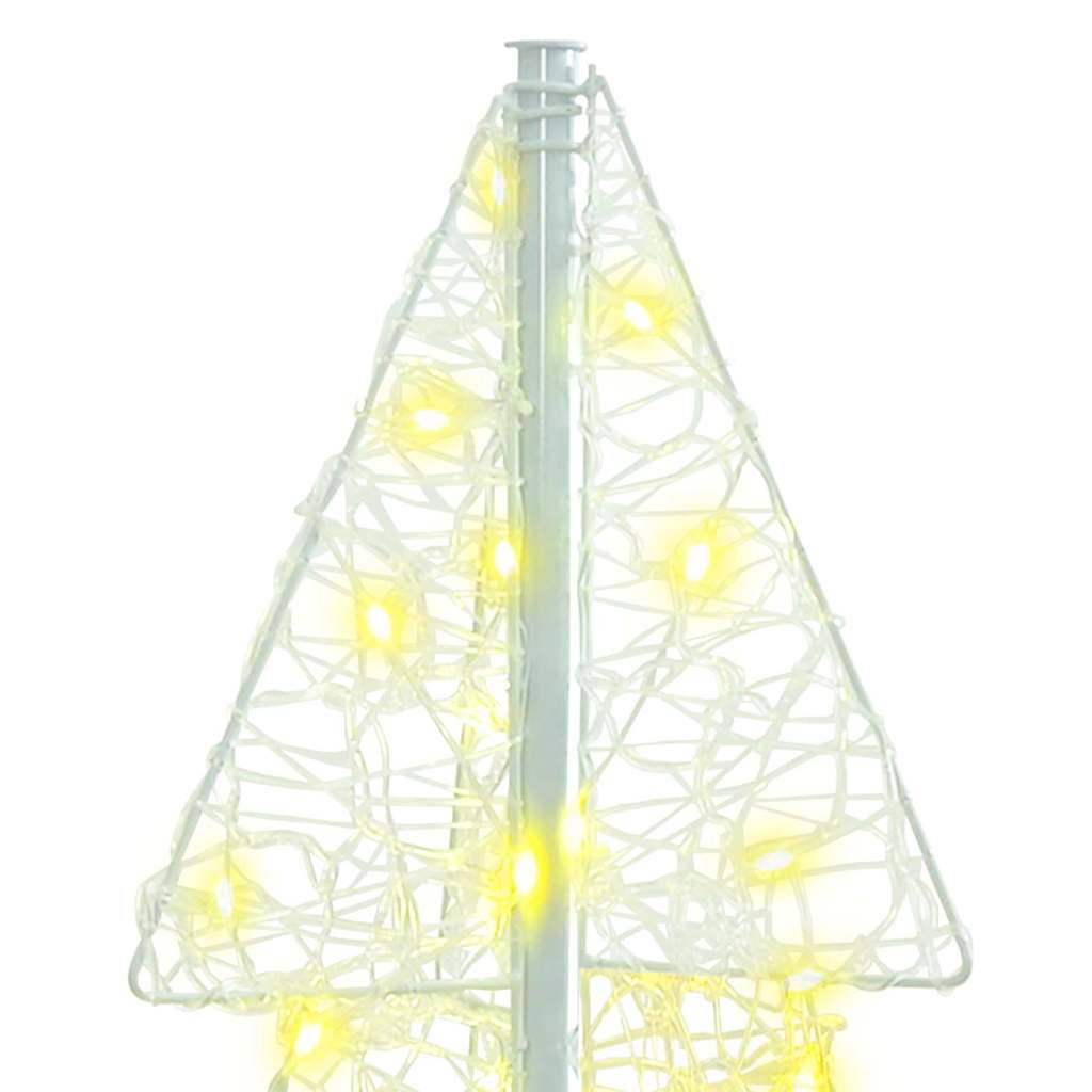 Albero di Natale con 100 LED Bianco caldo 120 cm Acrilico | homemem39