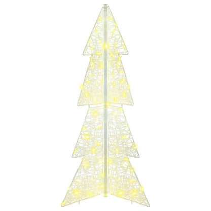 Albero di Natale con 100 LED Bianco caldo 120 cm Acrilico | homemem39