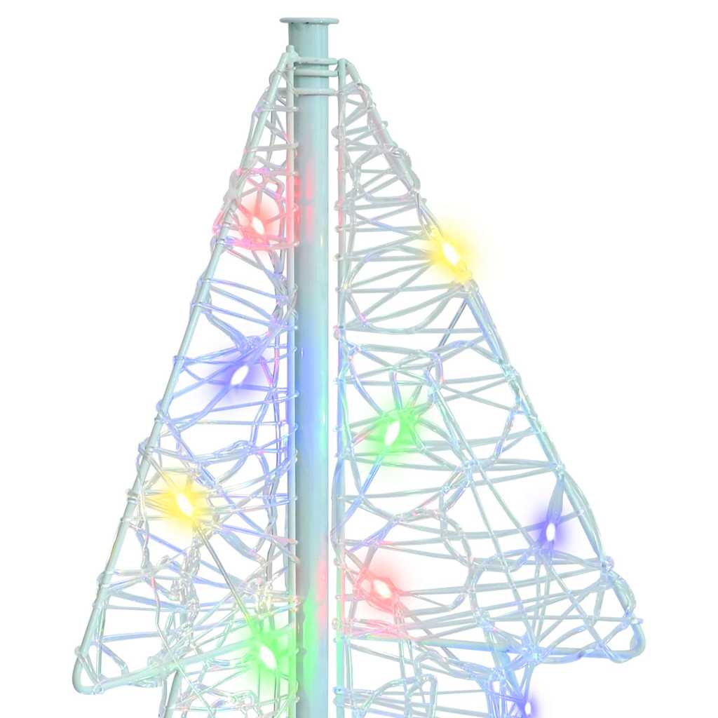 Albero di Natale con 100 LED Multicolore 120 cm Acrilico | homemem39