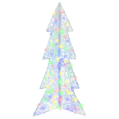 Albero di Natale con 100 LED Multicolore 120 cm Acrilico | homemem39