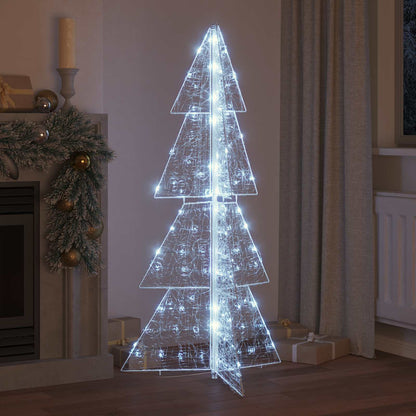 Albero di Natale con 160 LED Bianco Freddo 150 cm Acrilico | homemem39