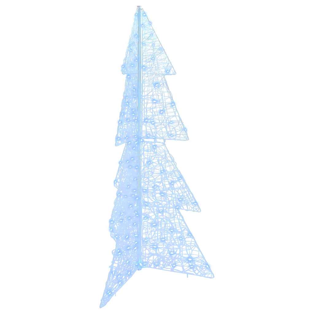 Albero di Natale con 160 LED Bianco Freddo 150 cm Acrilico | homemem39