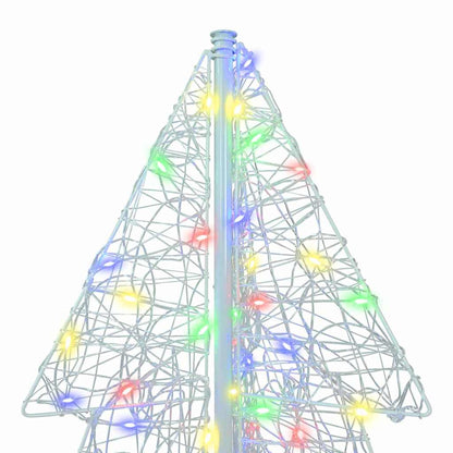 Albero di Natale con 160 LED Multicolore 150 cm Acrilico | homemem39
