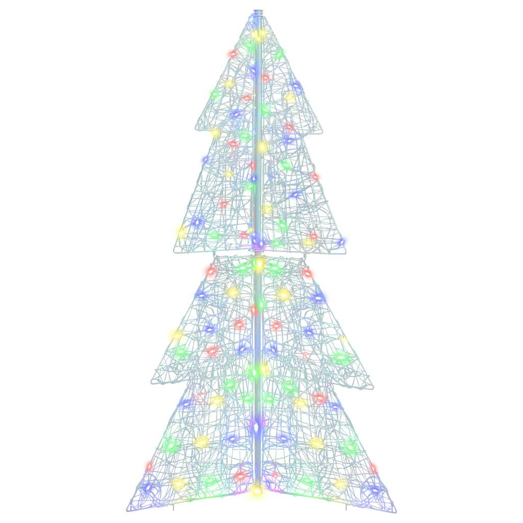 Albero di Natale con 160 LED Multicolore 150 cm Acrilico | homemem39