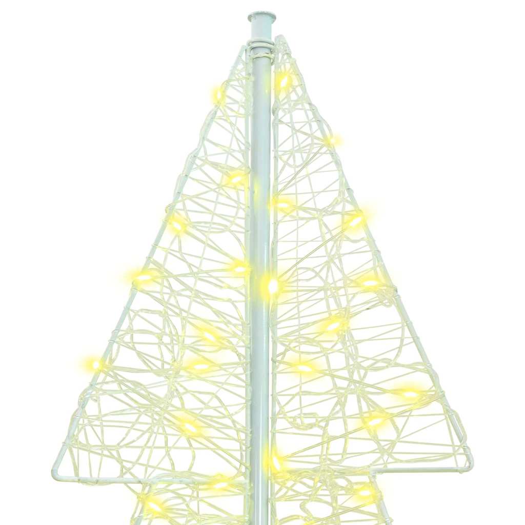 Albero di Natale con 240 LED Bianco caldo 180 cm Acrilico | homemem39