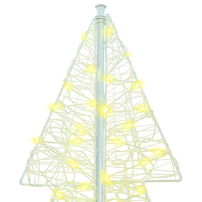 Albero di Natale con 240 LED Bianco caldo 180 cm Acrilico | homemem39