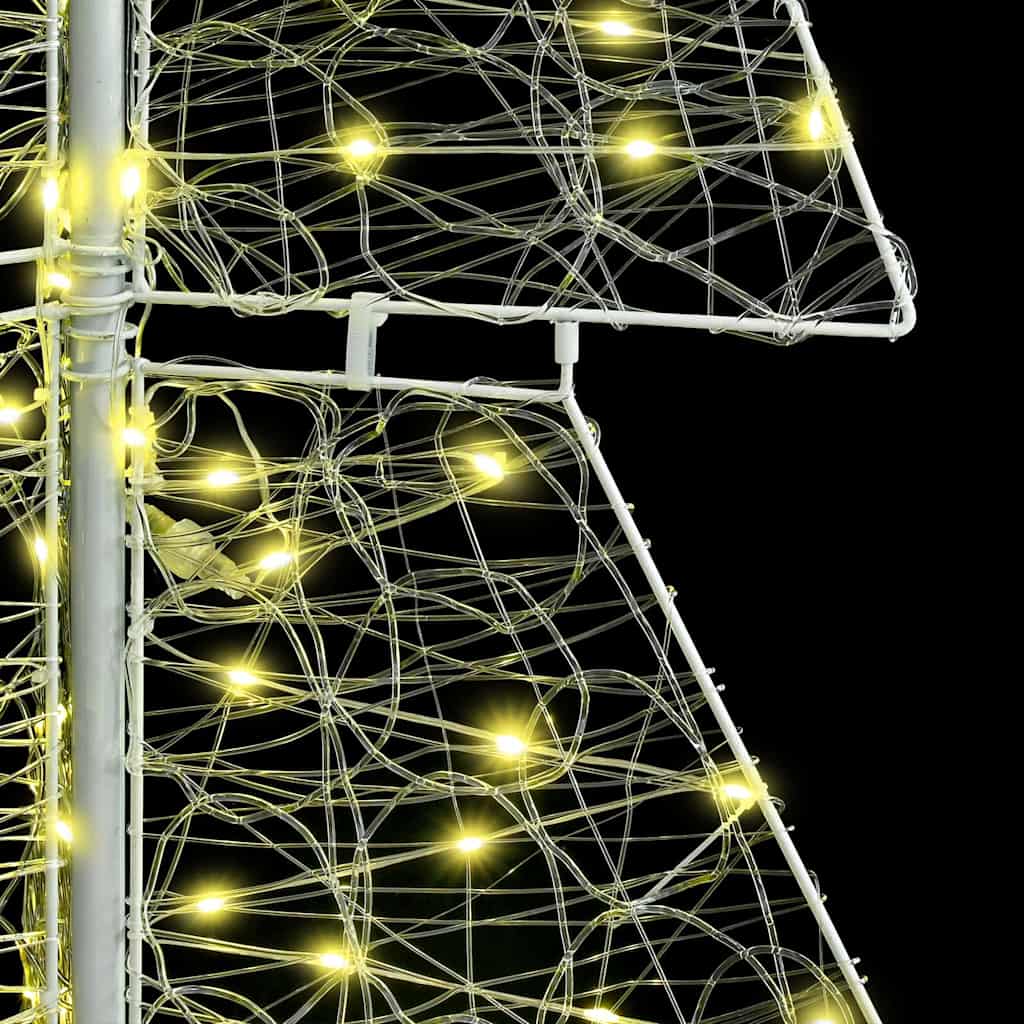 Albero di Natale con 240 LED Bianco caldo 180 cm Acrilico | homemem39