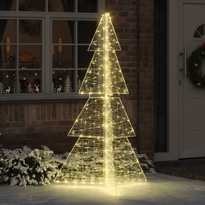 Albero di Natale con 240 LED Bianco caldo 180 cm Acrilico | homemem39