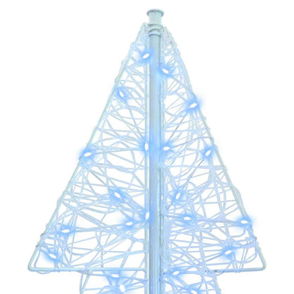 Albero di Natale con 240 LED Bianco Freddo 180 cm Acrilico
