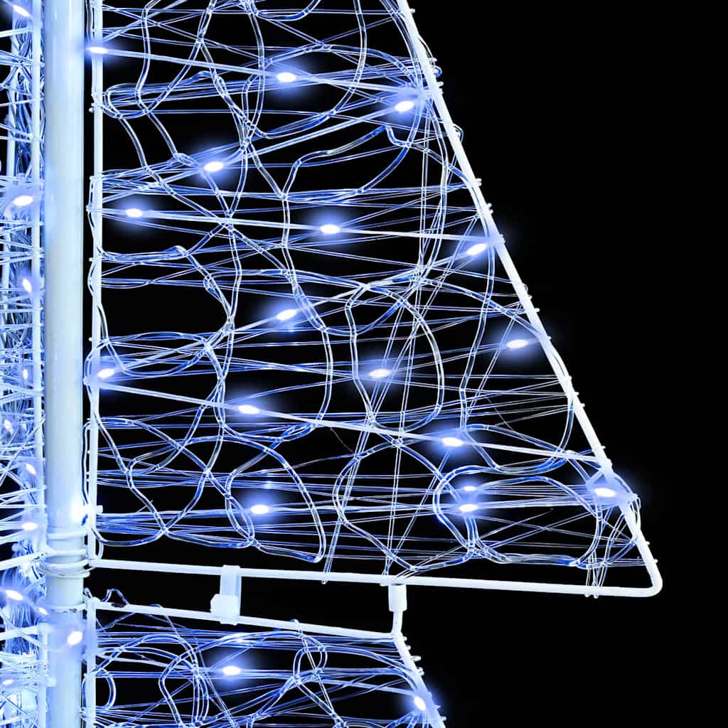 Albero di Natale con 240 LED Bianco Freddo 180 cm Acrilico | homemem39