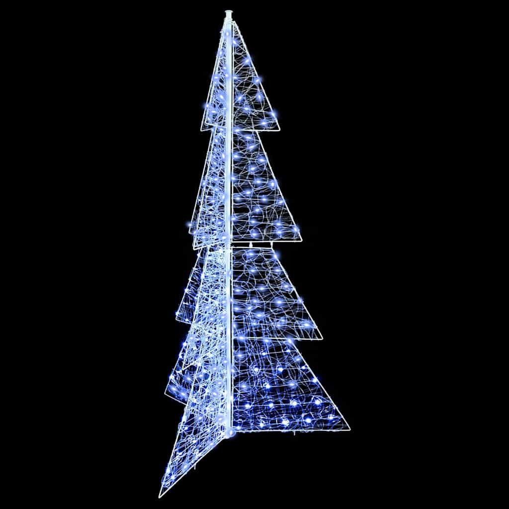 Albero di Natale con 240 LED Bianco Freddo 180 cm Acrilico | homemem39