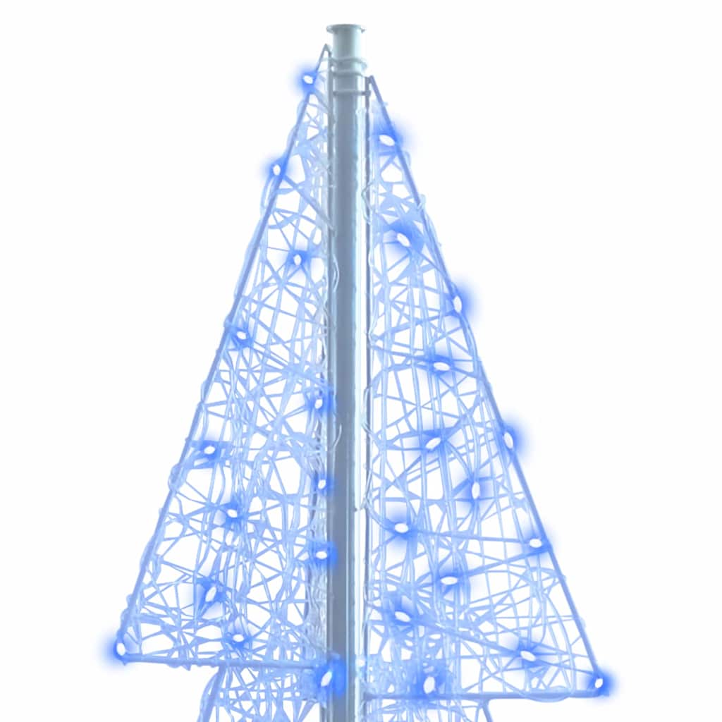 Albero di Natale con 240 LED Blu 180 cm Acrilico | homemem39