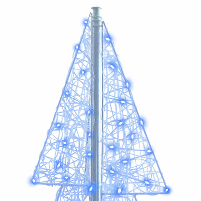 Albero di Natale con 240 LED Blu 180 cm Acrilico | homemem39
