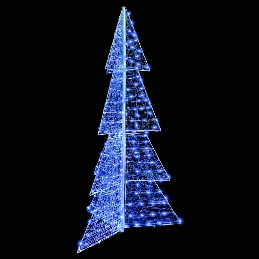 Albero di Natale con 240 LED Blu 180 cm Acrilico | homemem39
