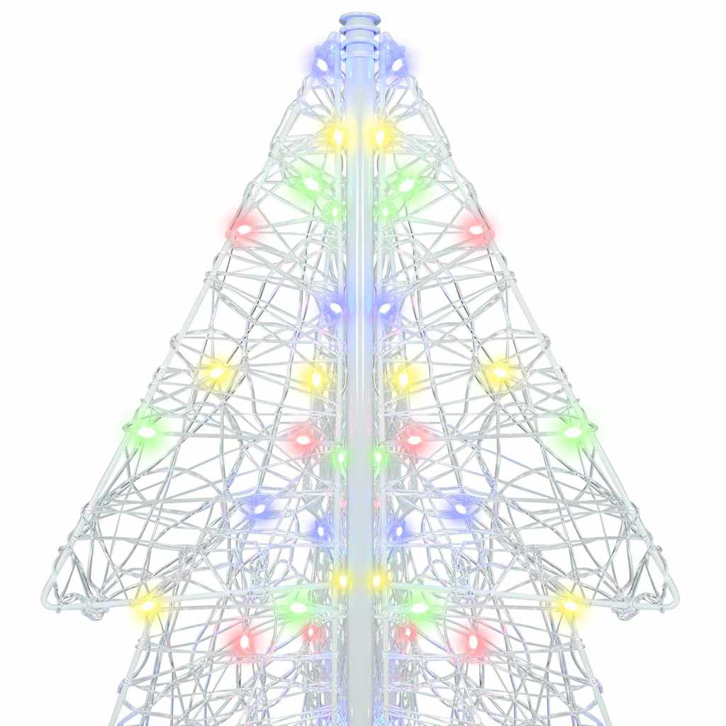 Albero di Natale con 240 LED Multicolore 180 cm Acrilico