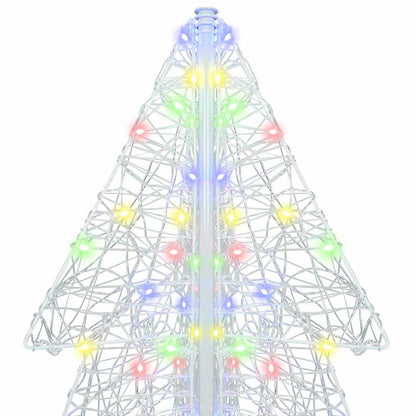 Albero di Natale con 240 LED Multicolore 180 cm Acrilico