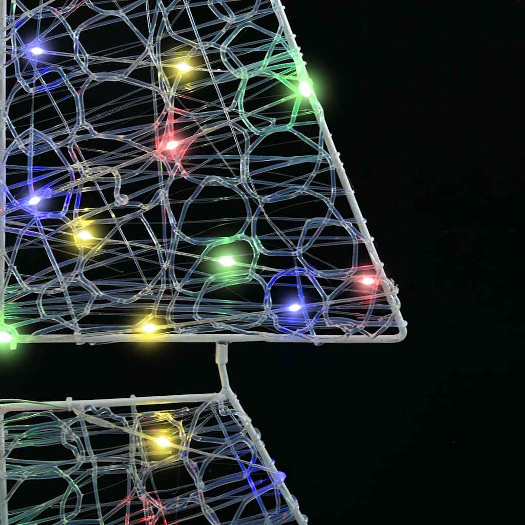 Albero di Natale con 240 LED Multicolore 180 cm Acrilico