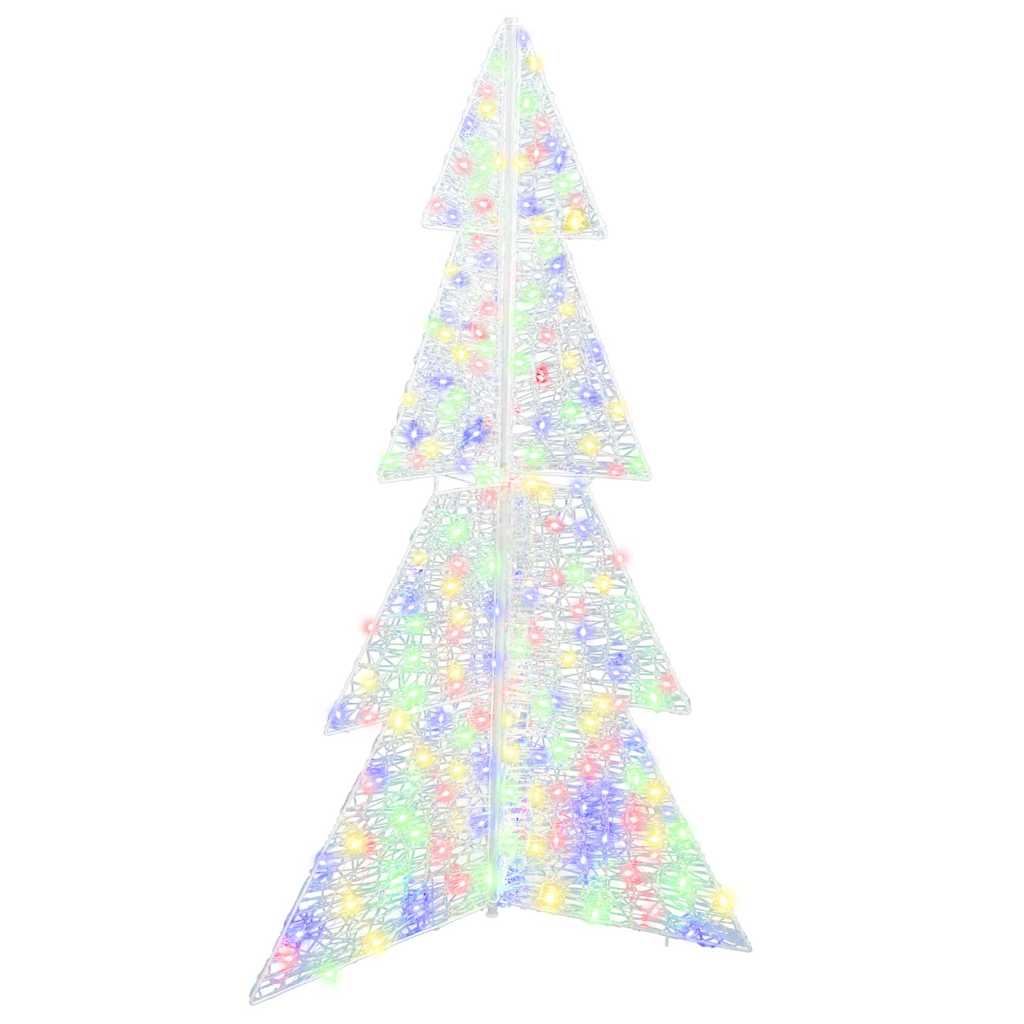 Albero di Natale con 240 LED Multicolore 180 cm Acrilico
