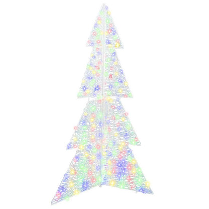 Albero di Natale con 240 LED Multicolore 180 cm Acrilico