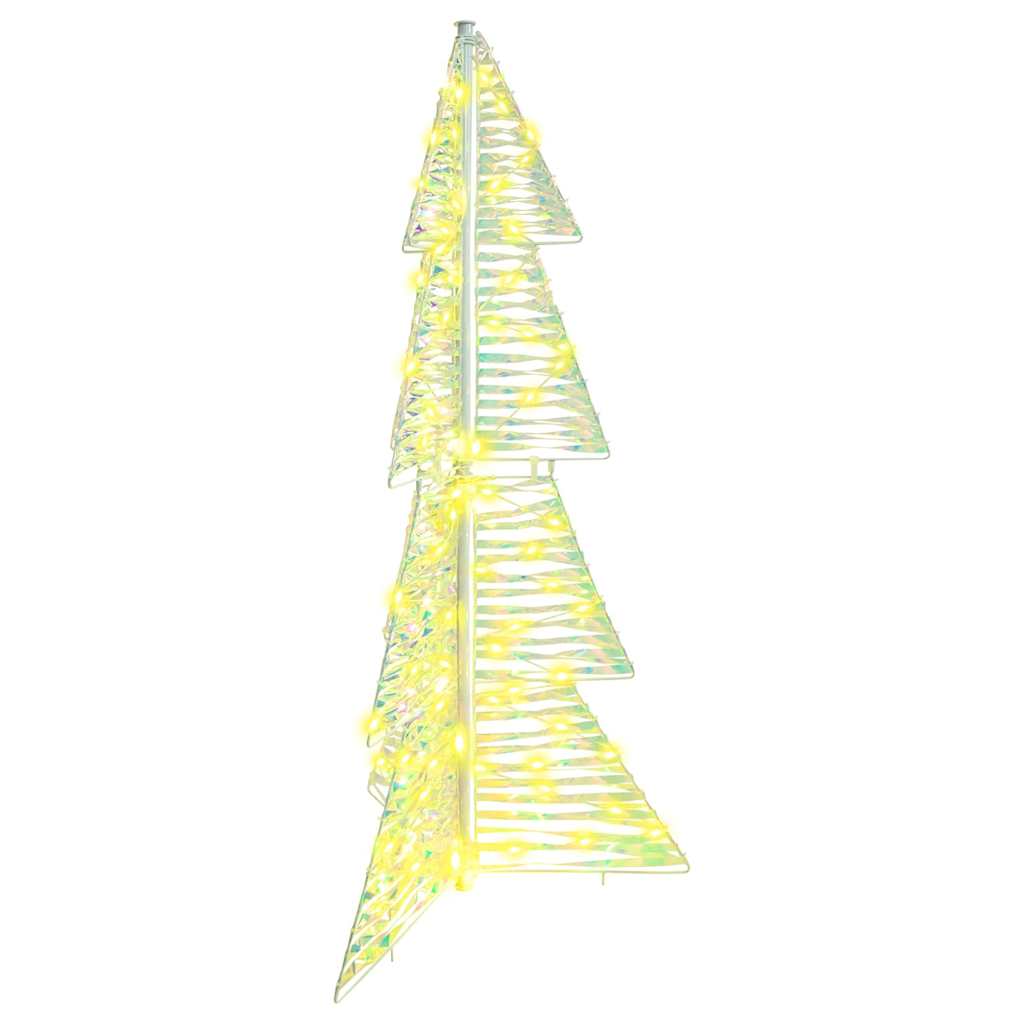 Albero di Natale con 100 LED Bianco caldo 120 cm PET | homemem39
