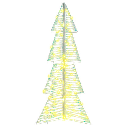 Albero di Natale con 100 LED Bianco caldo 120 cm PET | homemem39