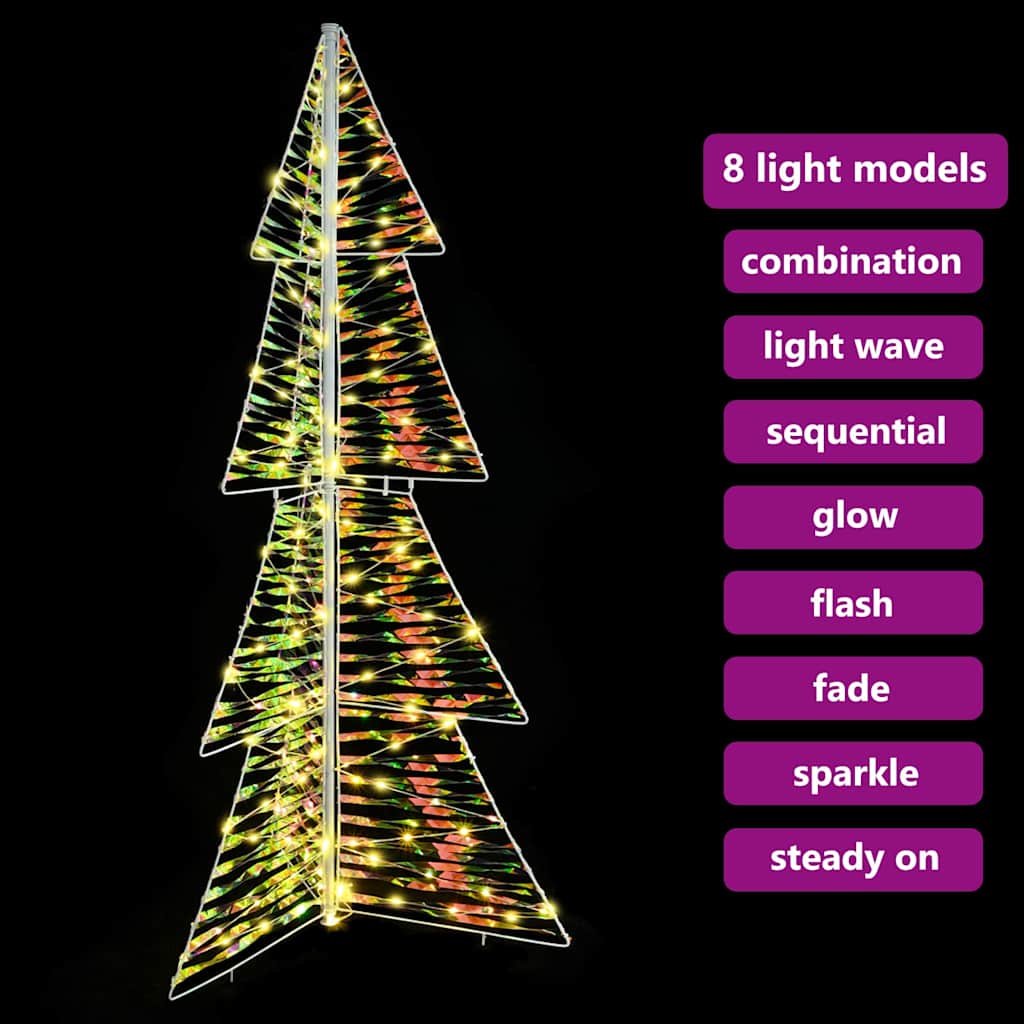 Albero di Natale con 160 LED Bianco caldo 150 cm PET | homemem39