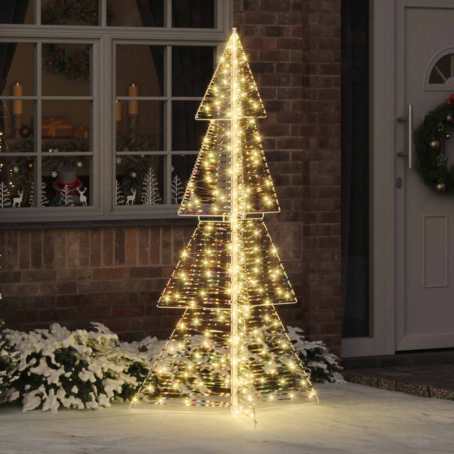 Albero di Natale con 240 LED Bianco caldo 180 cm PET | homemem39