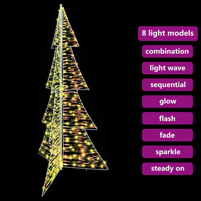 Albero di Natale con 240 LED Bianco caldo 180 cm PET | homemem39