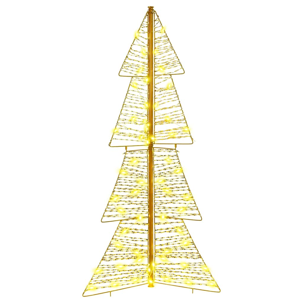 Albero di Natale con 100 LED Bianco caldo 120 cm PET | homemem39