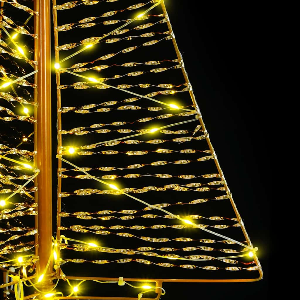 Albero di Natale con 160 LED Bianco caldo 150 cm PET | homemem39