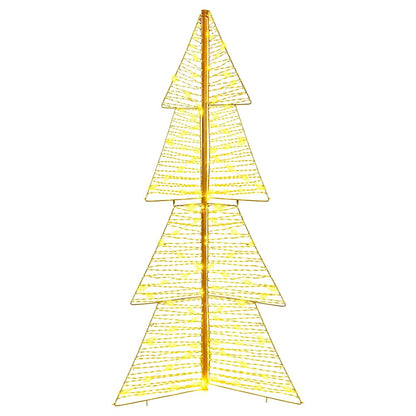 Albero di Natale con 160 LED Bianco caldo 150 cm PET | homemem39