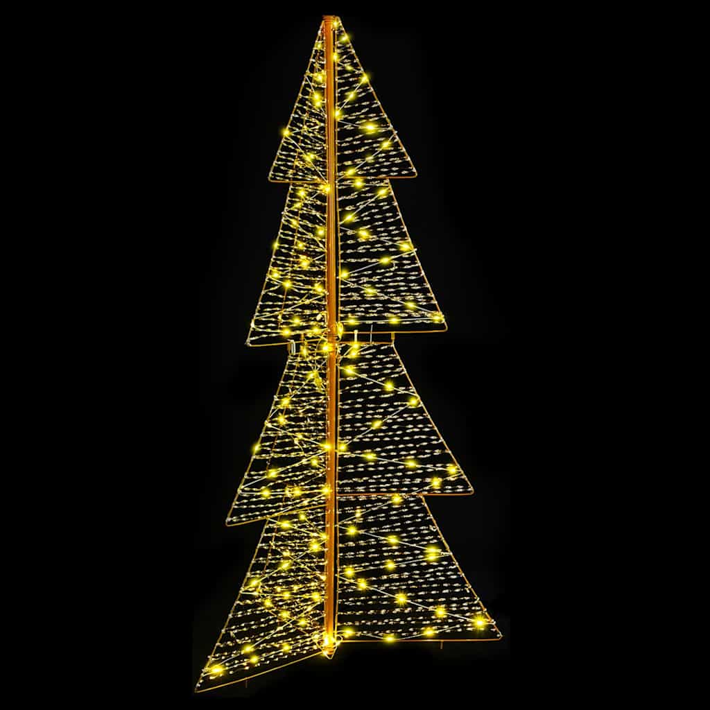 Albero di Natale con 160 LED Bianco caldo 150 cm PET | homemem39