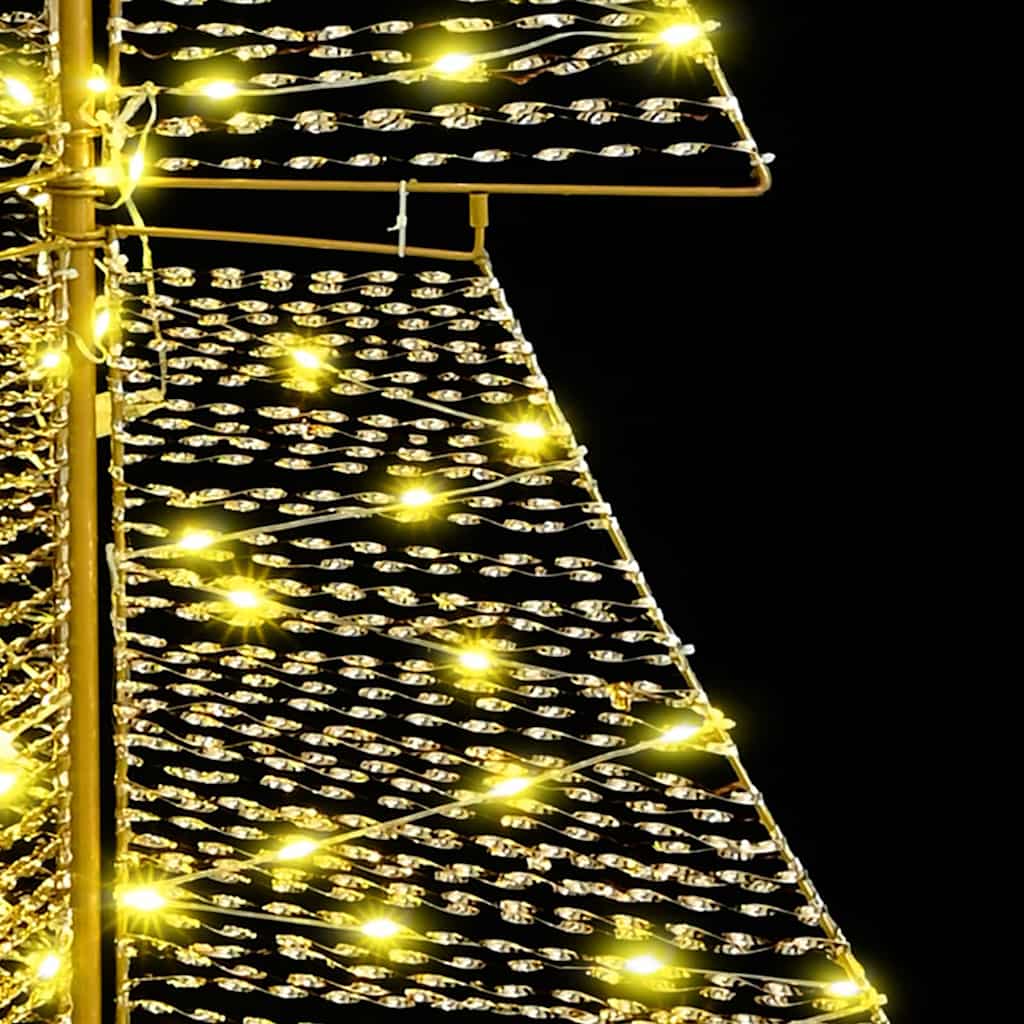Albero di Natale con 240 LED Bianco caldo 180 cm PET | homemem39
