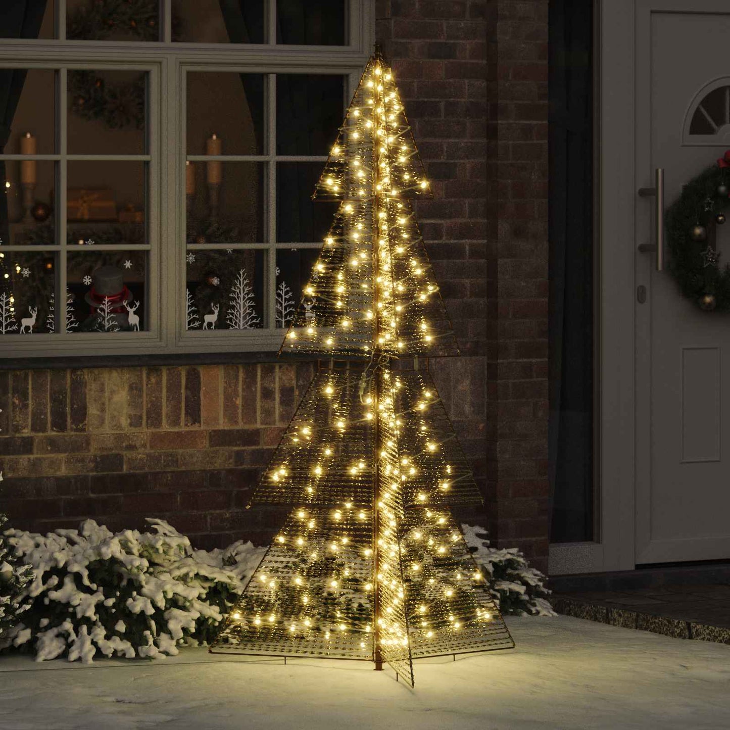 Albero di Natale con 240 LED Bianco caldo 180 cm PET | homemem39