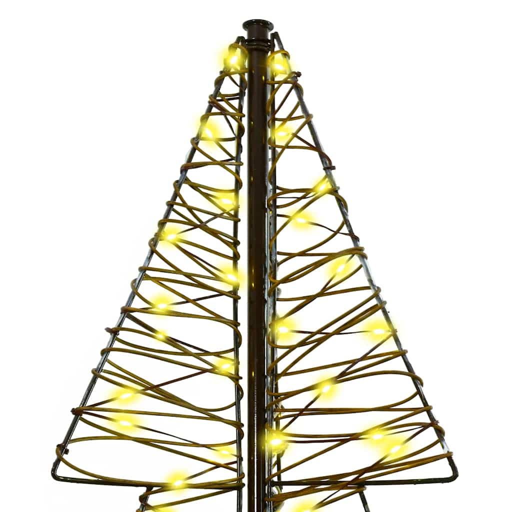 Albero di Natale con 240 LED Bianco caldo 180 cm Rattan | homemem39