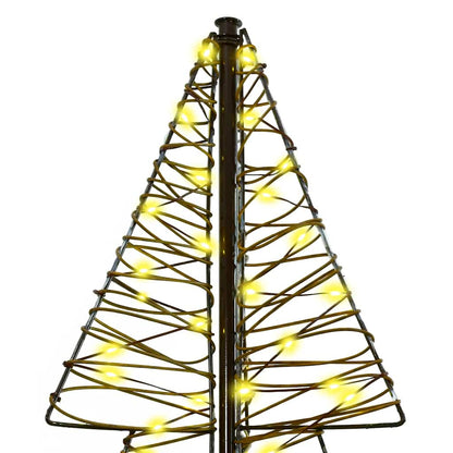 Albero di Natale con 240 LED Bianco caldo 180 cm Rattan | homemem39