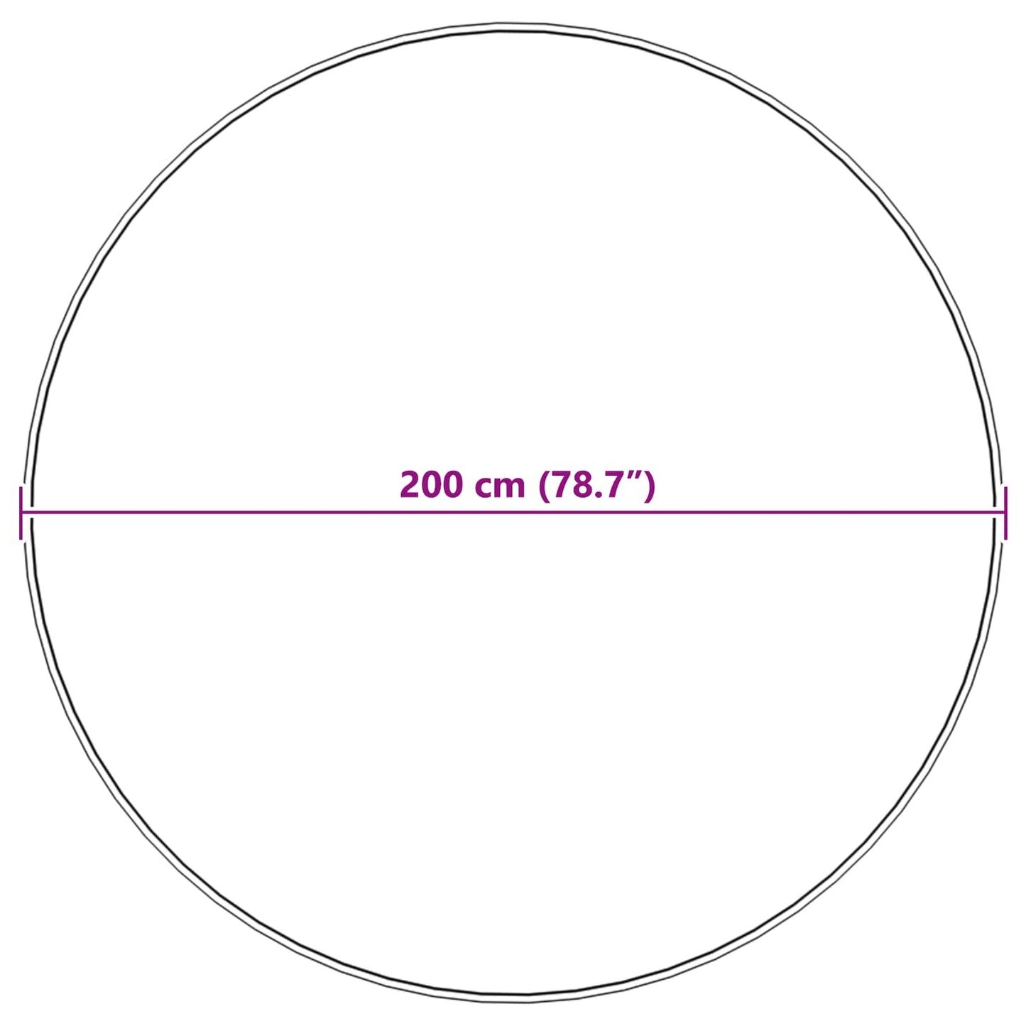 Tappeto Pecora Tafalla Bianco Ø 200 cm Poliestere